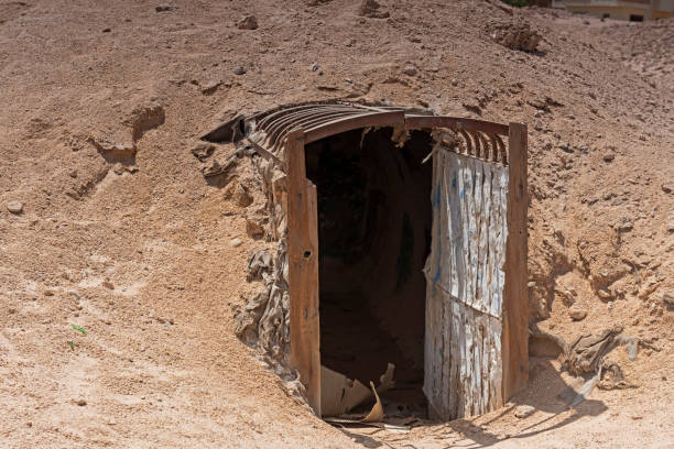 istock Old abandoned military bunker in the african desert 1248713228
