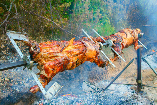 Two big lambes for a barbecue