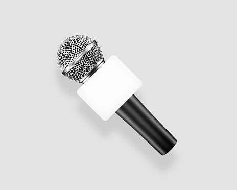 News anchor microphone or mic