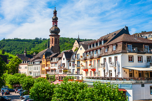 Cochem old town and Mosel river in Germany