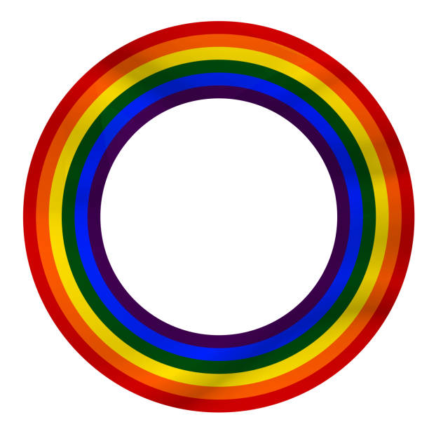 istock Flag LGBT icon, round frame. Template design, vector illustration. Love wins. LGBT logo symbol in rainbow colors. Gay pride collection. 1248720986