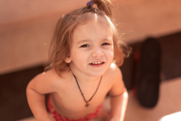 little girl stock photo