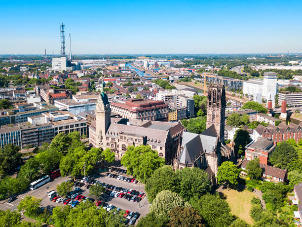 istock Duisburg city skyline in Germany 1248727660