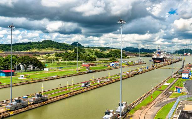 istock Miraflores Locks on the Panama Canal 1248729835