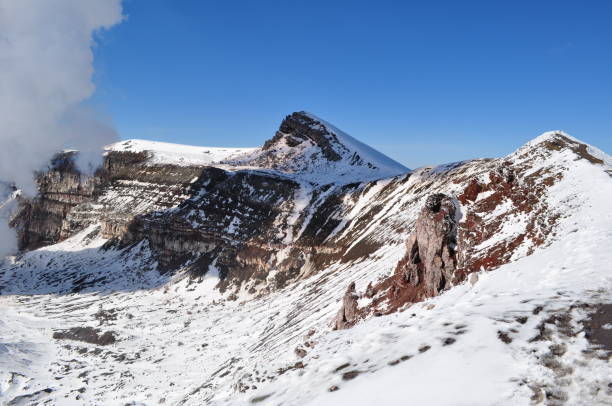 volcano of Kamchatka stock photo