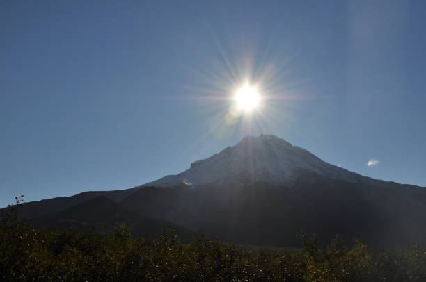 volcano of Kamchatka stock photo