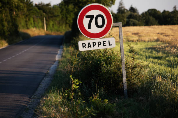 istock French Speed Limit Sign 1248731791