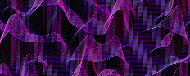 istock violet neon digital technology wave mesh wire 3d rendering illustration futuristic design 1248732528