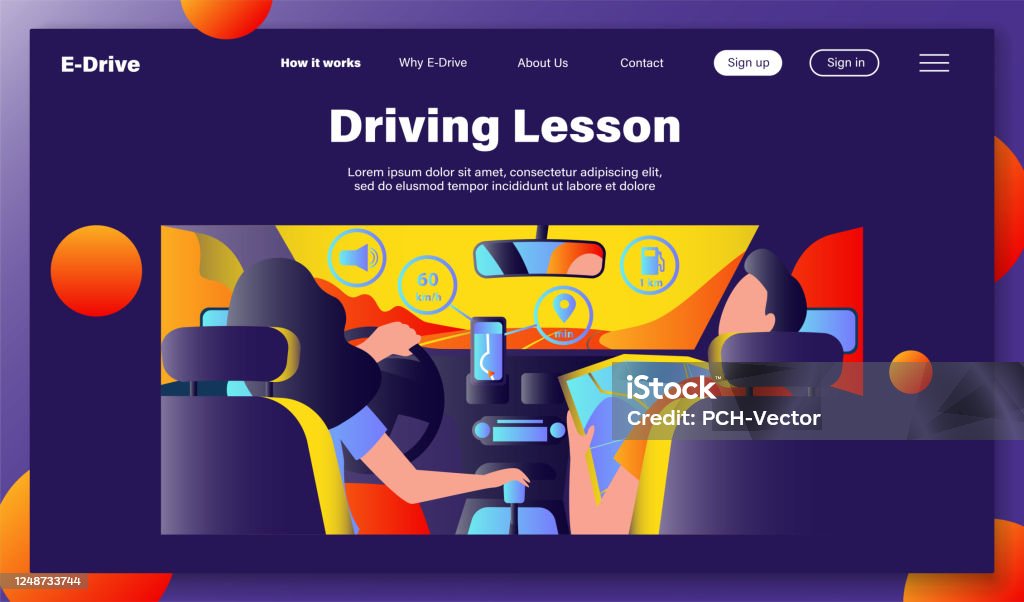 Mapguide Backseat Driver Driver And Passenger Navigating On Road Within Map Stock Illustration ...