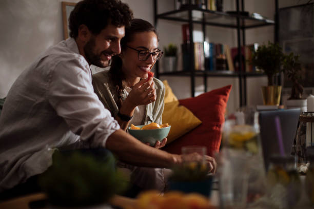 istock Fresh fruit and a movie! 1248735081