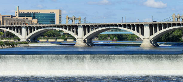 istock Central Avenue Bridge + Saint Anthony Falls - Minneapolis 1248736721
