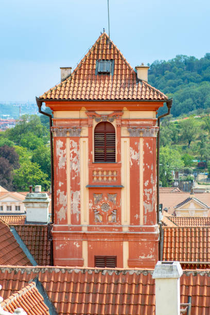 istock Small vintage tower in a residential building 1248740420