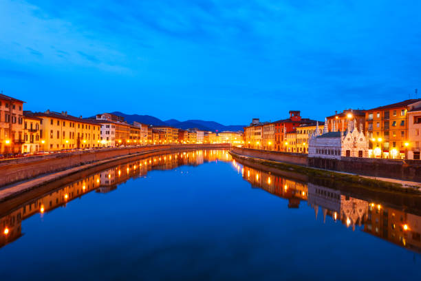 istock Colorful houses, Arno river waterfront 1248745218