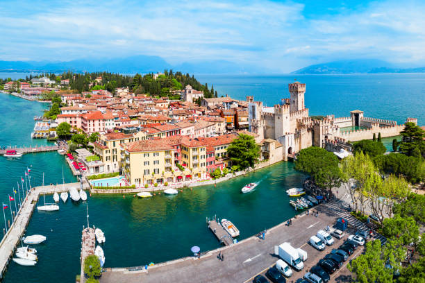istock Scaligero Castle aerial view, Sirmione 1248746016
