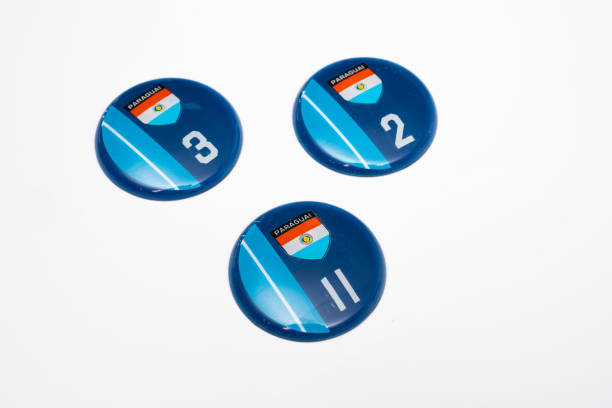 istock Paraguay Button football 1248746225