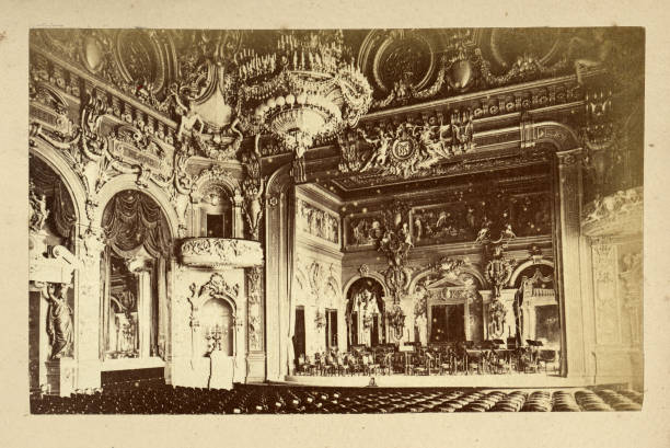 Ornate Victorian concert hall, 1890s, 19th Century