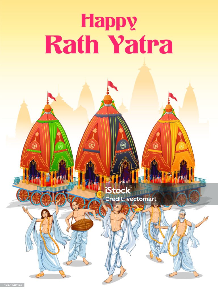 Lord Jagannath Balabhadra And Subhadra On Annual Rathayatra In Odisha Festival Background Stock Illustration - Download Image Now - iStock Lord Jagannath Balabhadra And Subhadra On Annual Rathayatra In Odisha Festival Background Stock Illustration - Download Image Now - iStock