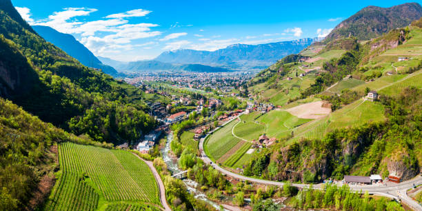 istock Bolzano aerial panoramic view, Italy 1248749907