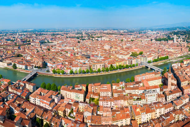 istock Verona aerial panoramic view, Italy 1248749935
