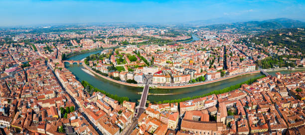 istock Verona aerial panoramic view, Italy 1248749967