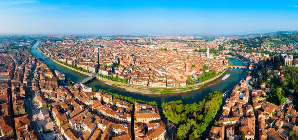 istock Verona aerial panoramic view, Italy 1248749989