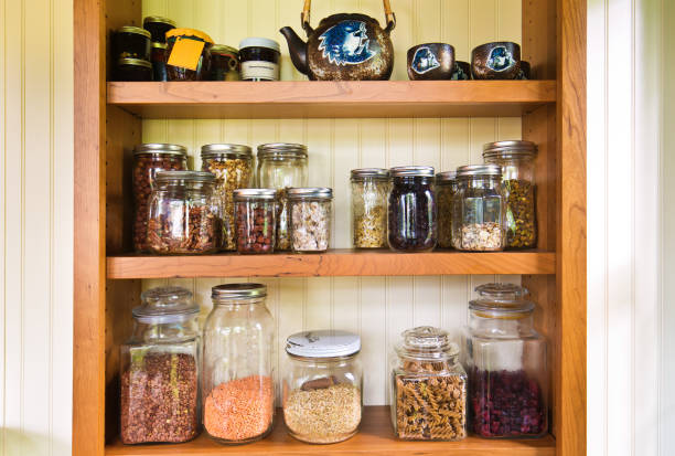 istock Pantry Storage Shelves in Residential Kitchen 1248751467