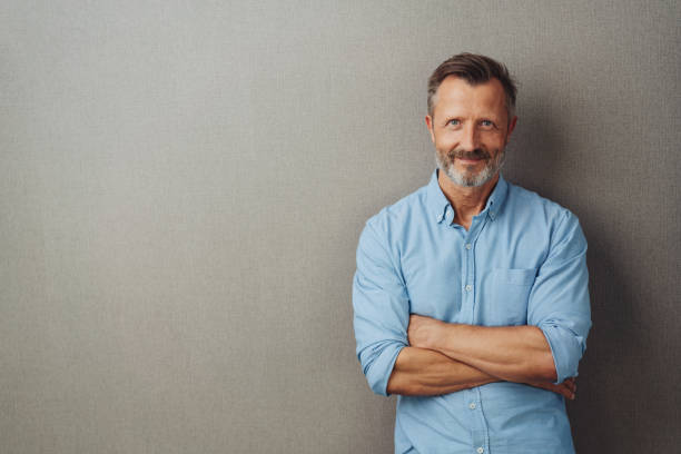 istock Bearded middle-aged man with a friendly smile 1248767870