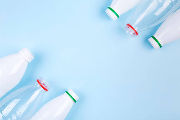 istock Concept of recycling plastic. Flat lay. Copy space 1248768981
