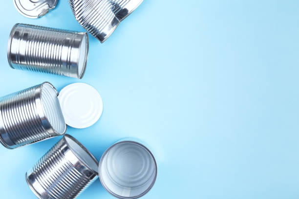 istock Concept of recycling metal. Flat lay. Copy space 1248768990