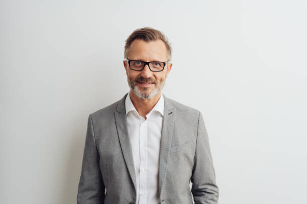 istock Middle-aged businessman wearing glasses 1248769603