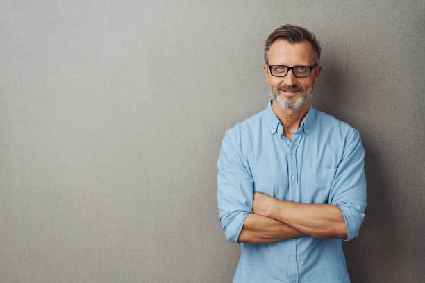 istock Attractive bearded man wearing glasses 1248770463