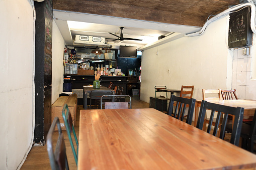 Bar without guests ;Taiwan style restaurant space