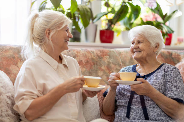 istock Woman spending time with her elderly mother 1248780950