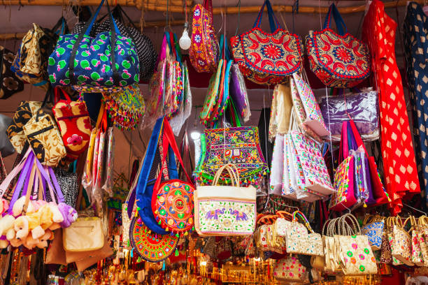 istock Shop with indian dresses, Delhi 1248785115
