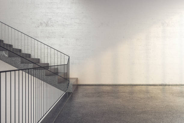 istock New concrete stairs in office building 1248785240