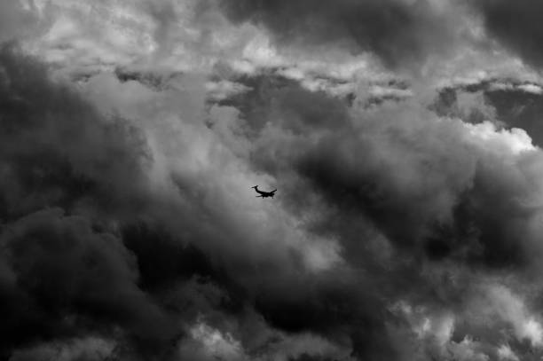 istock Background of dark clouds before a thunder-storm 1248786278