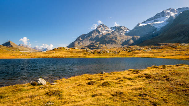 istock Sunset at Lej Pitschen at The Bernina Pass (Graubünden, Switzerland) 1248792469
