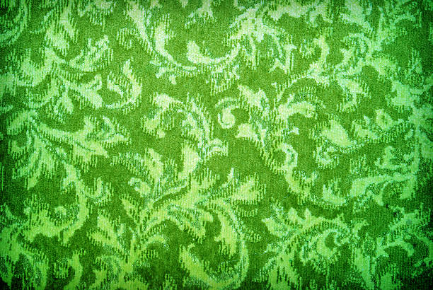 istock Green vintage wallpaper background texture 124879276