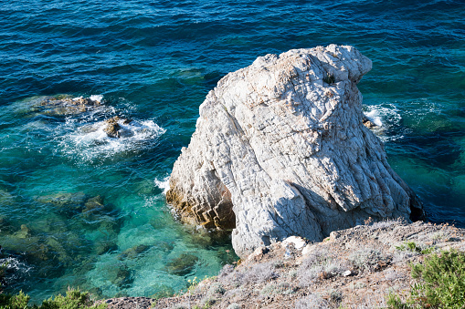 Travel. Europe, Italy, Tuscany, Elba Island. Wonderful view of the seabed of the island of Elba.