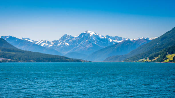 istock Lake Resia and the Ortler mountains (Alto Adige, Italy) 1248796717