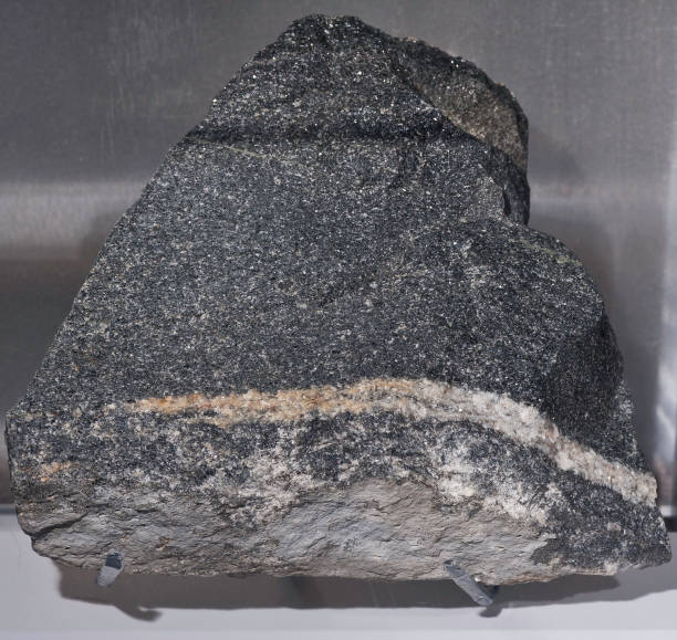 l'acasta gneiss è un astero di roccia del tonalite gneiss hadeano nel cratone degli schiavi nei territori del nord-ovest, canada.  il deposito roccioso del fiume acasta, che si ritiene abbia 3,96 miliardi di anni, è - gneiss foto e immagini stock