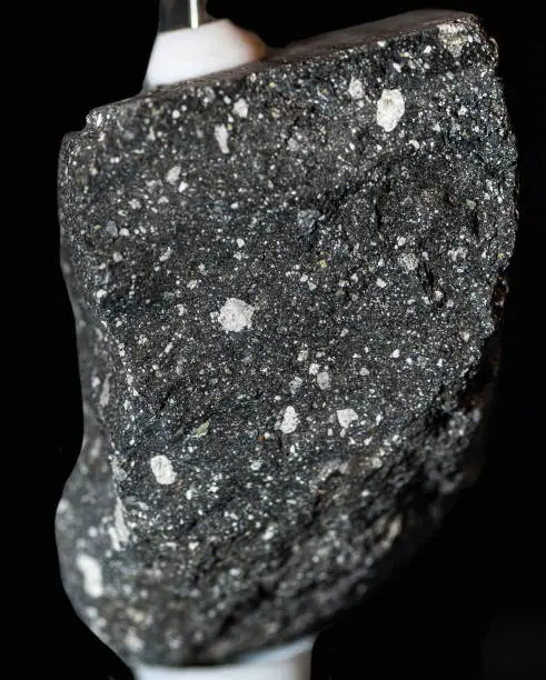 Moon Rock, Lunar regolith breccia from the Hadley Rille, near the edge of Imbrium Basin. Collected by Apolla 15