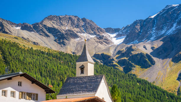 istock The church tower of Sulden (Vinschgau Valley, South Tyrol, Italy) 1248797082