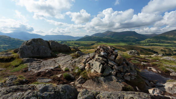 istock Cairn rock pile on top of Naddle Fell 1248798433