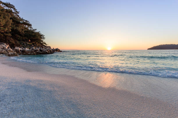 istock Marble beach (Saliara beach), Thassos Islands, Greece 1248801974