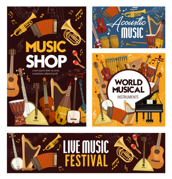 istock Music festival concert and musical instruments 1248802021