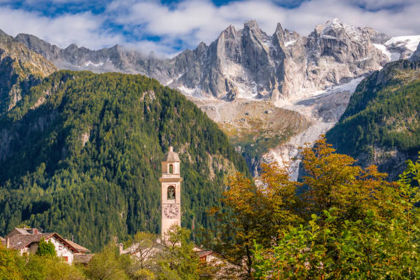 istock Passing through the village of Soglio (Graubünden, Switzerland) during hiking 1248805782