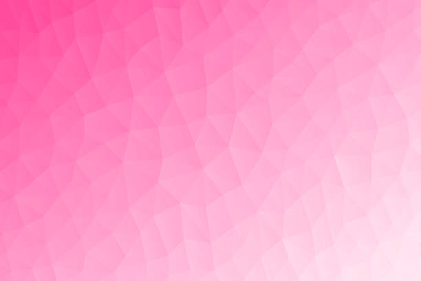 ilustrações, clipart, desenhos animados e ícones de mosaico poligonal com gradiente rosa - fundo geométrico abstrato - baixo poly - red backgrounds pastel colored abstract