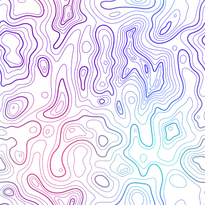 This detailed illustration of topography lines repeats seamlessly and the vector file can be scaled infinitely without loss of quality. This topographic map style abstract pattern would make an ideal background and can easily be coloured and customised to suit your needs.