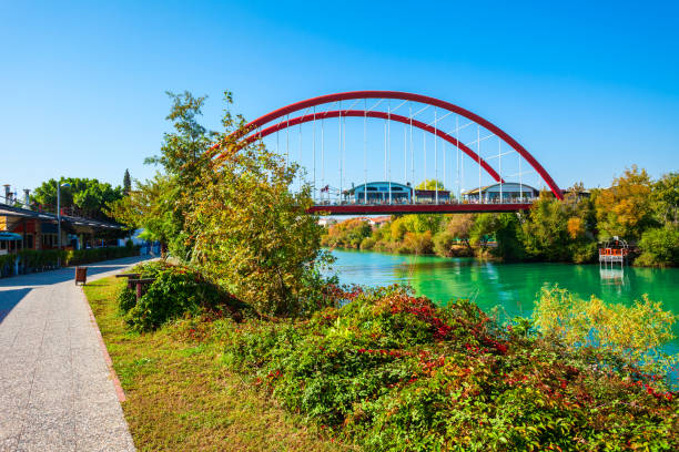 istock Bridge through Manavgat river, Turkey 1248810368